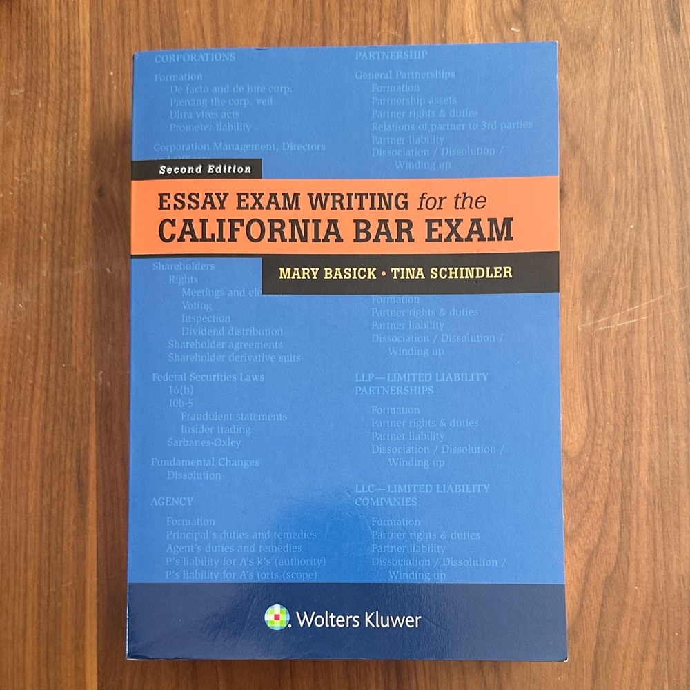 California Bar Exam Essay Exam Writing Guide